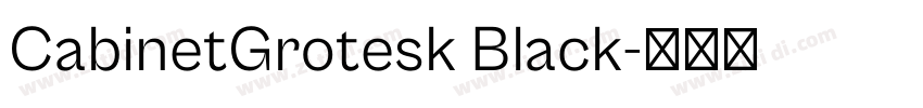 CabinetGrotesk Black字体转换